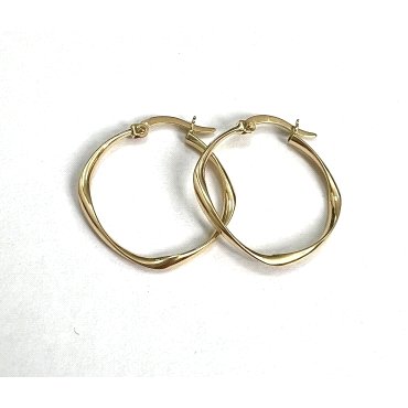 PENDIENTES ARO ORO AMARILLO LISA                                      