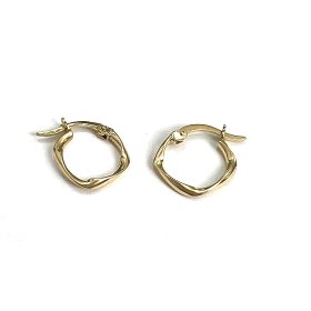 PENDIENTES ARO ORO AMARILLO LISA                                      