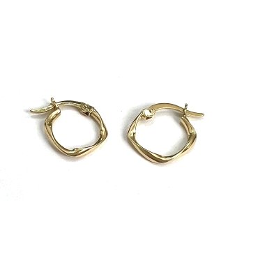 PENDIENTES ARO ORO AMARILLO LISA                                      
