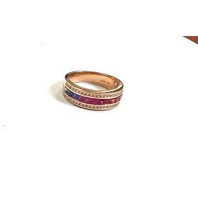 SORTIJA ORO ROSA  CON BR 0.24 CCT 0.98                                
