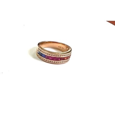 SORTIJA ORO ROSA  CON BR 0.24 CCT 0.98                                