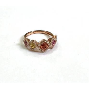 SORTIJA ORO ROSA  CON BR 0.36 CCT 0.89                                