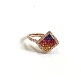 SORTIJA ORO ROSA CON BR 0.40 CCT 1.07                                 