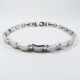 PULSERAS CABALLERO ORO BLANCO ITALIANA L