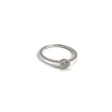 SORTIJA ORO BLANCO PIEDRA                                             