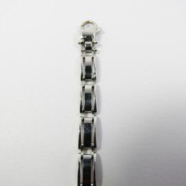 PULSERAS CABALLERO ORO BLANCO ITALIANA L
