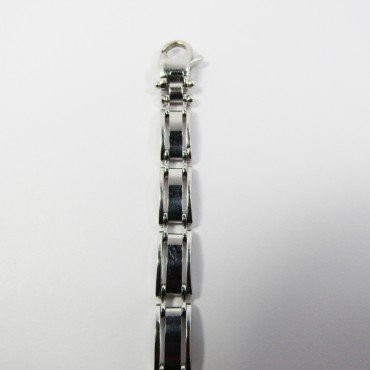 PULSERAS CABALLERO ORO BLANCO ITALIANA L