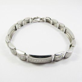 PULSERAS CABALLERO ORO BLANCO ITALIANA L