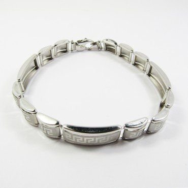 PULSERAS CABALLERO ORO BLANCO ITALIANA L