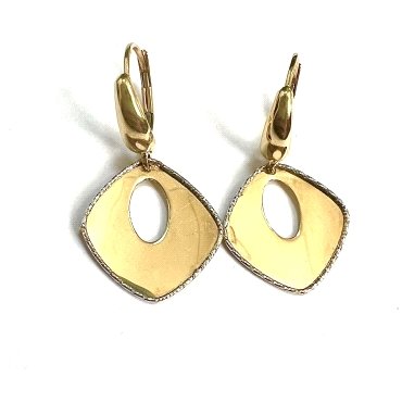 PENDIENTES ORO BICOLOR FANTASIA                                       