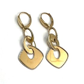 PENDIENTES ORO BICOLOR FANTASIA                                       