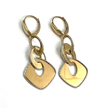 PENDIENTES ORO BICOLOR FANTASIA                                       