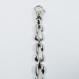 PULSERAS CABALLERO ORO BLANCO ITALIANA L