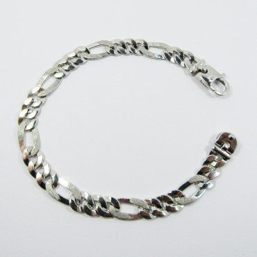 PULSERAS CABALLERO ORO BLANCO ITALIANA L