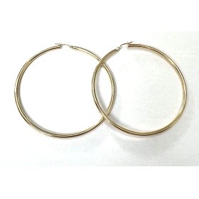 PENDIENTES ARO ORO AMARILLO TUBO                                      