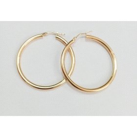 PENDIENTES ARO ORO AMARILLO TUBO                                      