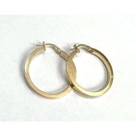PENDIENTES ARO ORO AMARILLO LISA                                      