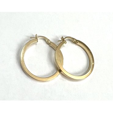 PENDIENTES ARO ORO AMARILLO LISA                                      