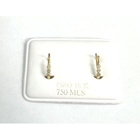 PENDIENTES ORO AMARILLO PIEDRA                                        