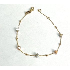 PULSERA SRA. ORO TRICOLOR                                             