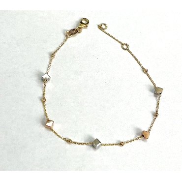 PULSERA SRA. ORO TRICOLOR                                             