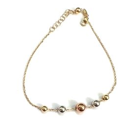 PULSERA SRA. ORO TRICOLOR                                             