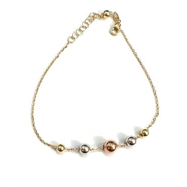 PULSERA SRA. ORO TRICOLOR                                             