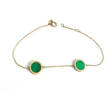 PULSERA SRA. ORO AMARILLO PIEDRA                                      