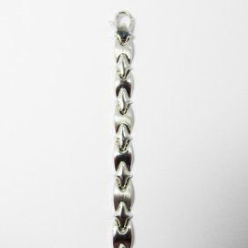 PULSERA SRA. ORO BLANCO ITALIANA LISA