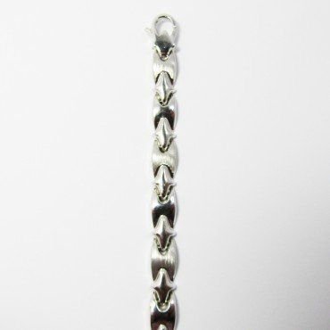 PULSERA SRA. ORO BLANCO ITALIANA LISA