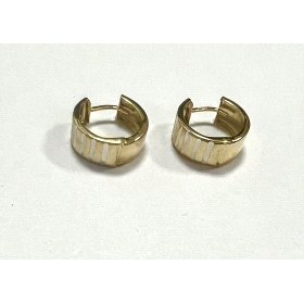 PENDIENTES ARO ORO BICOLOR                                            