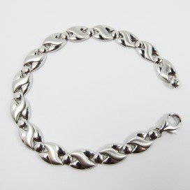 PULSERA SRA. ORO BLANCO ITALIANA LISA