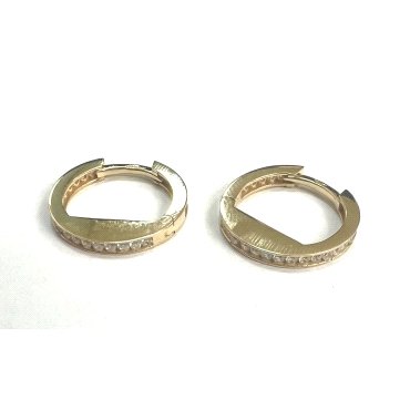 PENDIENTES ARO ORO AMARILLO PIEDRA                                    
