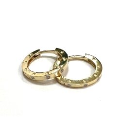 PENDIENTES ARO ORO AMARILLO PIEDRA                                    