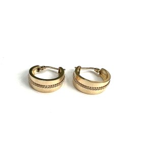 PENDIENTES ARO ORO AMARILLO LISA                                      