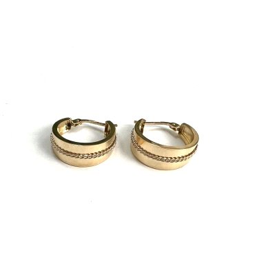 PENDIENTES ARO ORO AMARILLO LISA                                      