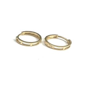 PENDIENTES ARO ORO AMARILLO LISA                                      