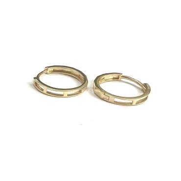 PENDIENTES ARO ORO AMARILLO LISA                                      