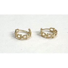 PENDIENTES ARO ORO AMARILLO LISA                                      