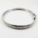 PULSERA SRA. ORO BLANCO ITALIANA LISA