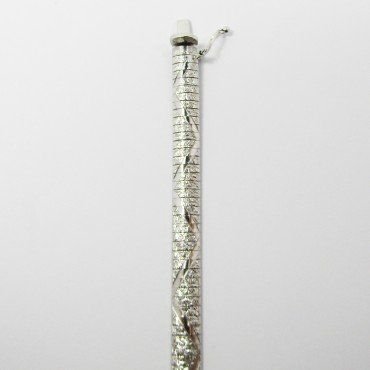 PULSERA SRA. ORO BLANCO ITALIANA LISA