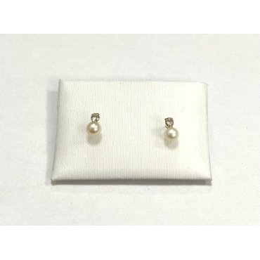 PENDIENTES NIÑA ORO AMARILLO PERLA                                    