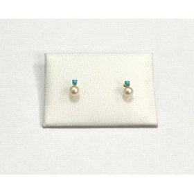 PENDIENTES NIÑA ORO AMARILLO PERLA                                    