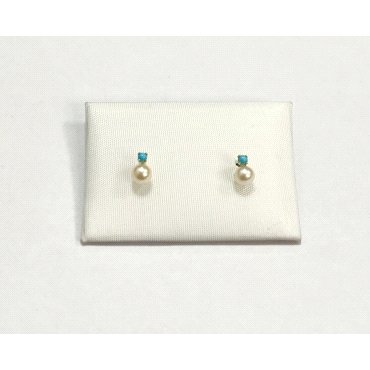 PENDIENTES NIÑA ORO AMARILLO PERLA                                    