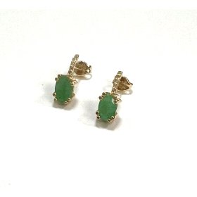 PENDIENTES ORO AMARILLO BRILLANTES                                    