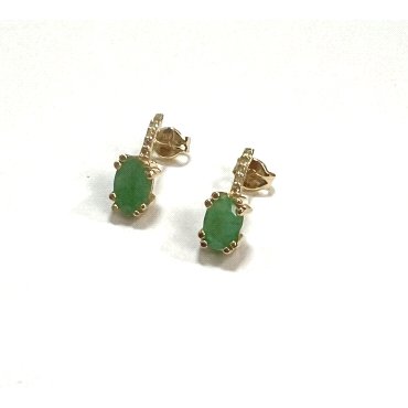 PENDIENTES ORO AMARILLO BRILLANTES                                    