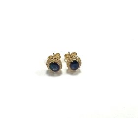 PENDIENTES ORO AMARILLO BRILLANTES                                    