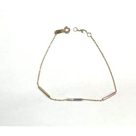 PULSERA SRA. ORO TRICOLOR                                             