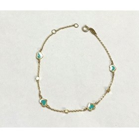 PULSERA SRA. ORO AMARILLO PIEDRA                                      