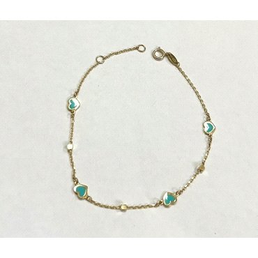 PULSERA SRA. ORO AMARILLO PIEDRA                                      